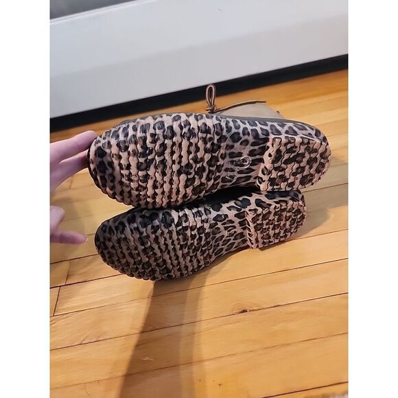 Marley Lilly Duck Boots Women Size 6 Brown Waterproof Rain Boots Leopard NICE - Picture 8 of 9